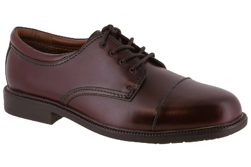 high-end formal shoes with cushioned footbed-Dockers Gordon Cap Toe Oxford Cordovan