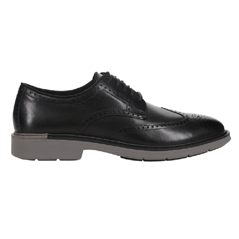 men’s comfortable slip-on formal shoes-Go To Wing Oxford Wingtip Dress Shoes