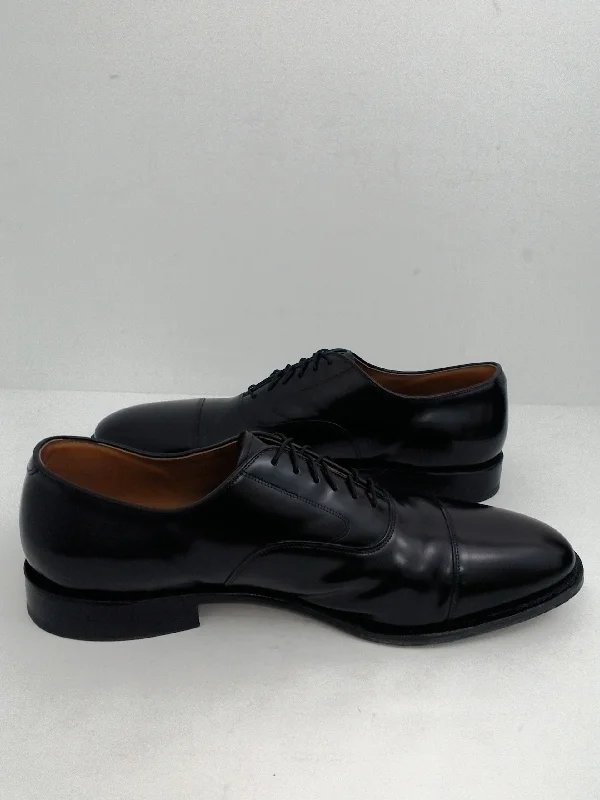 black oxford shoes for professional men-Johnson & Murphy Men's Optima Comfort System ,Black, Leather, Size 14