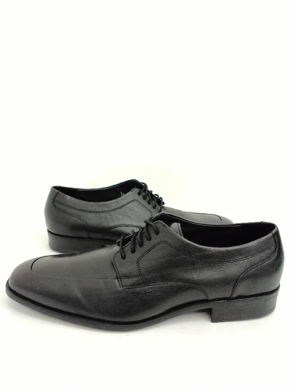 men’s formal shoes with premium leather finish-Cole Haan Men's Black Leather Oxfords, Size 10 M