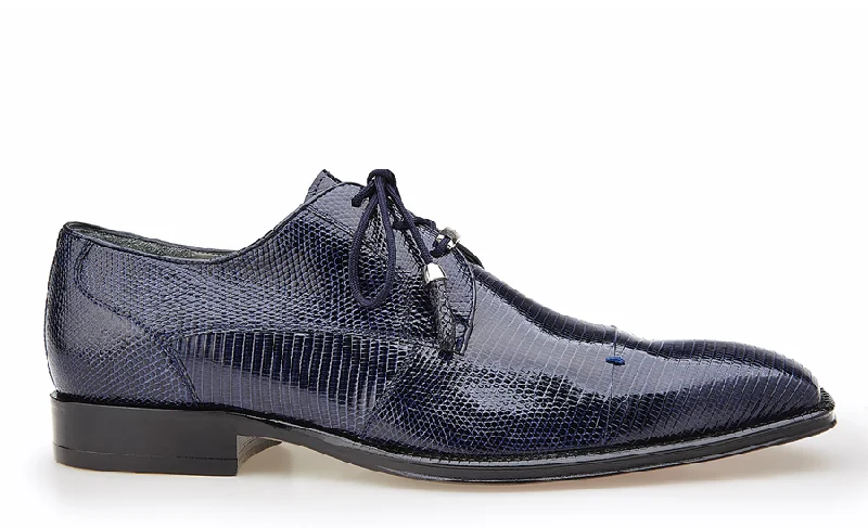 business oxford shoes with rubber sole-Belvedere Shoes Karmelo - Navy