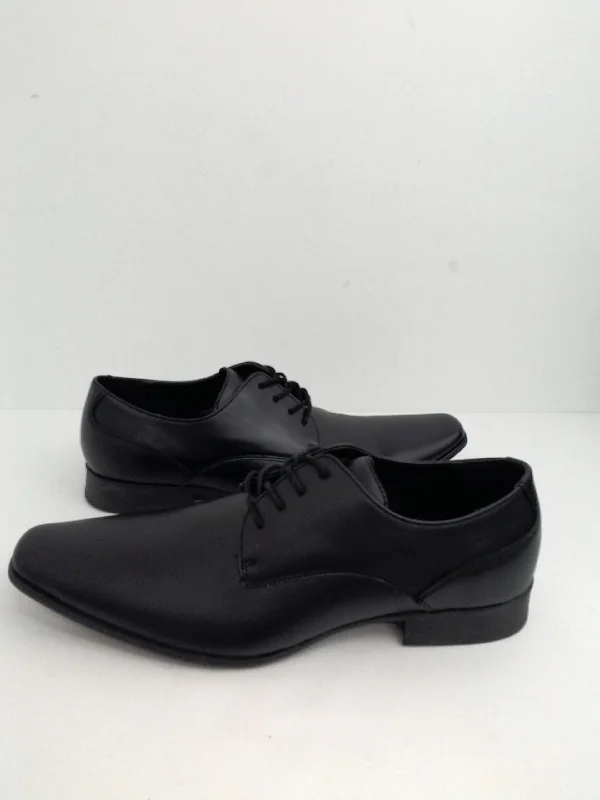 men’s leather dress shoes with stylish design-Calvin Klein Men's Brodie Oxford Black Leather Size 12 M