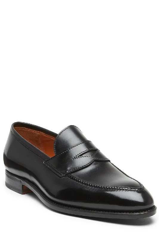 leather dress shoes with polished finish for men-Principe Loafers