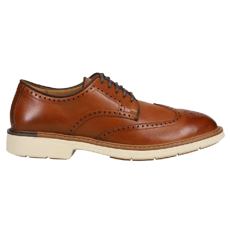 brown formal shoes for professional meetings-Go To Wing Oxford Wingtip Dress Shoes