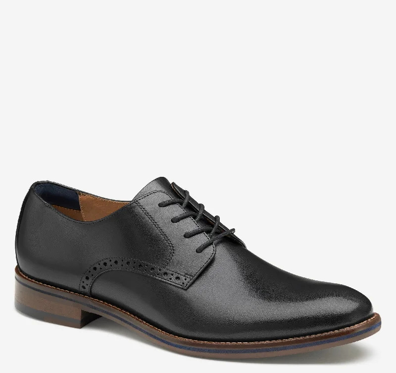 classic brown leather shoes with rubber heel-Conard 2.0 Plain Toe - Black Full Grain