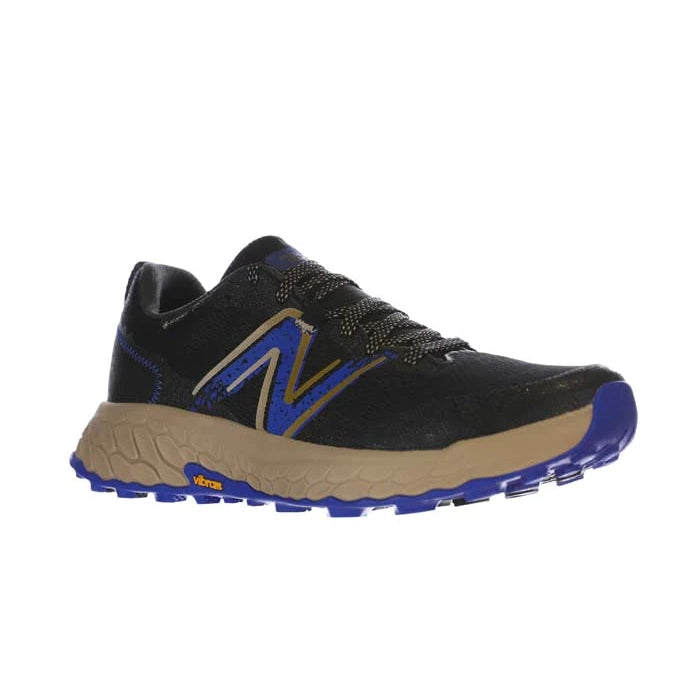 leather dress shoes for professional wear-Mens New Balance Fresh Foam X Hierro v7 Gore-Tex in Black/Marine Blue