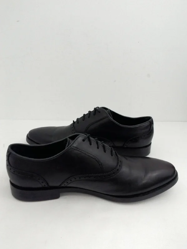 oxford shoes with soft insole for men’s office wear-Rockport Men's Grand Oxford, Black, Leather Size 12 M