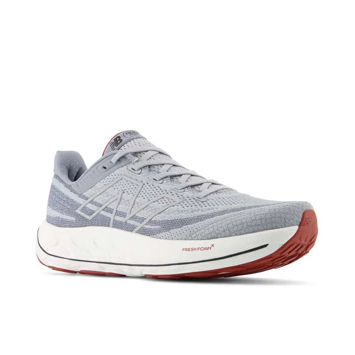 comfortable office shoes for formal occasions-Mens New Balance Fresh Foam Vongo v6 in Aluminum Grey/Brick Red