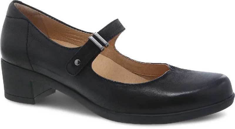 classic brown leather shoes for office wear-DANSKO CALLISTA BLACK