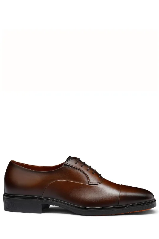 stylish slip-on oxford shoes with cushioned sole-Easy Lace-Up Shoe