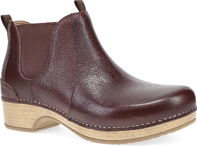 oxford shoes with leather lining for business men-DANSKO BECKA CORDOVAN