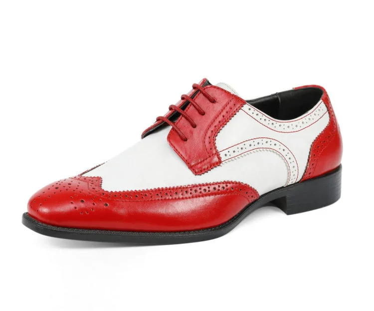 black dress shoes with soft leather for men-Elwyn Red