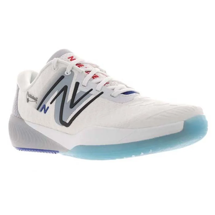 elegant oxford shoes for men with soft leather-Mens New Balance FuelCell 996v5 in White/Grey/Team Royal