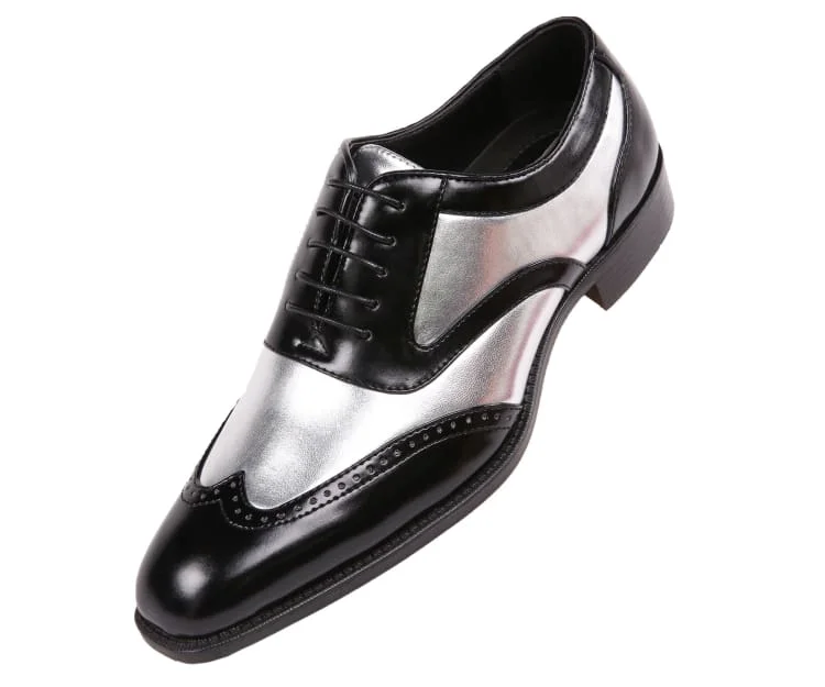 best black leather dress shoes for men’s office-Lawson Silver