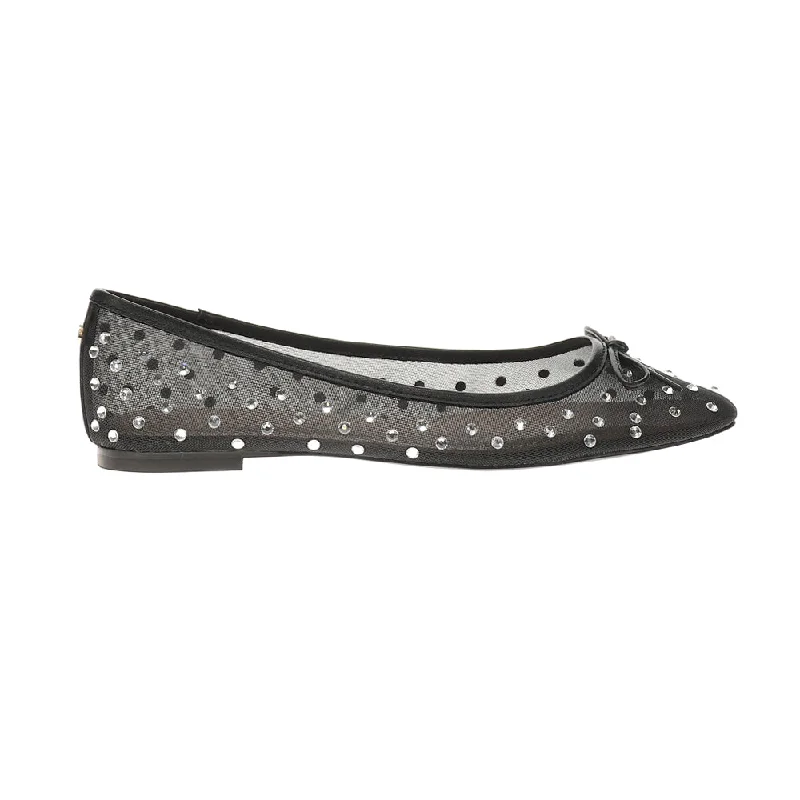 premium brown oxford shoes for weddings-Sadie Rhinestone Ballet Flats