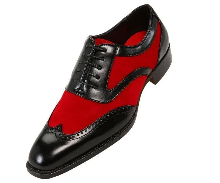 men’s oxford shoes for formal business events-Brighton Red