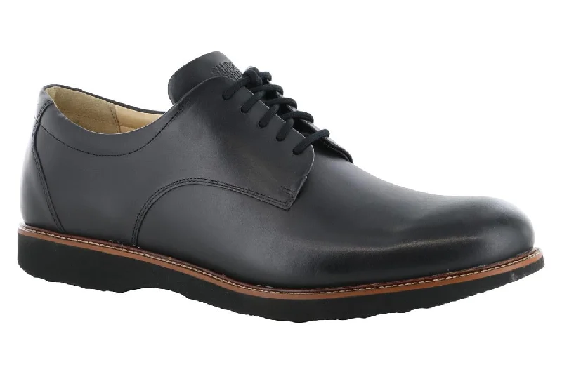 classic brown dress shoes with cushioned insole-Samuel Hubbard Founder Dress Comfort Oxford Black