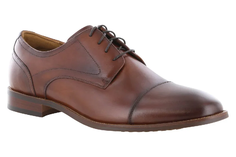 men’s classic dress shoes for business wear-Florsheim Rucci Cap Toe Oxford Cognac