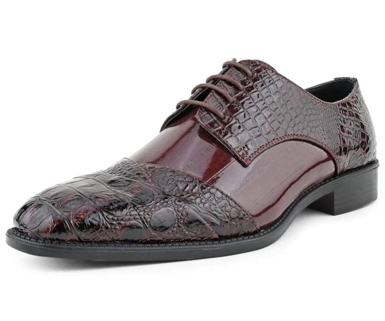 designer men’s leather formal shoes-Bandit Burgundy