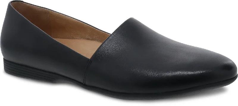 stylish leather oxford shoes for office-DANSKO LARISA BLACK