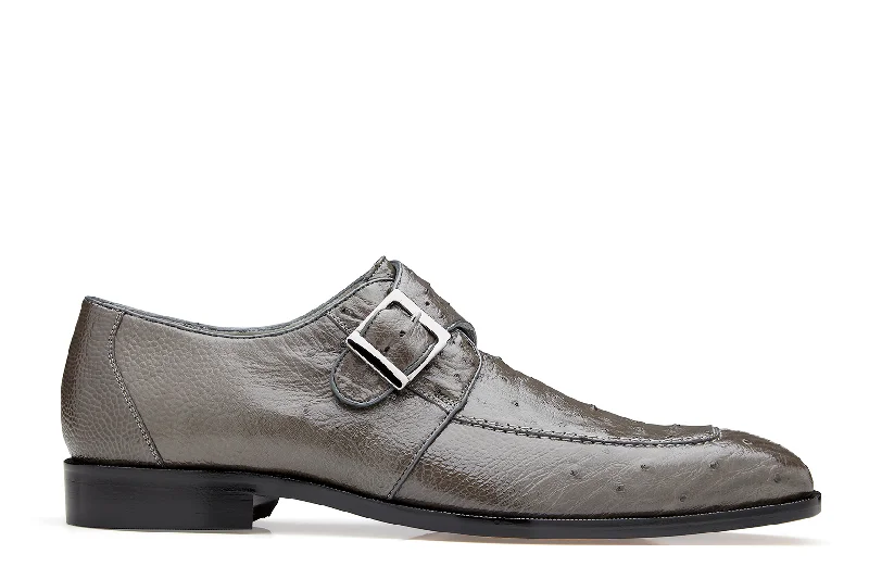 men’s stylish dress shoes with leather lining-Belvedere Josh Shoes - Gray