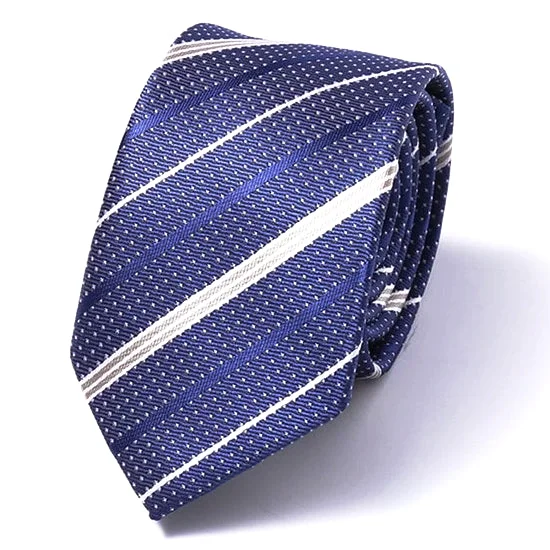 Designer silk tie for elegant office events-Classy Men Blue Elegant Silk Skinny Tie