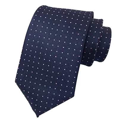 Elegant men's tie with intricate woven design-Classy Men Classic Blue Mini Square Silk Tie