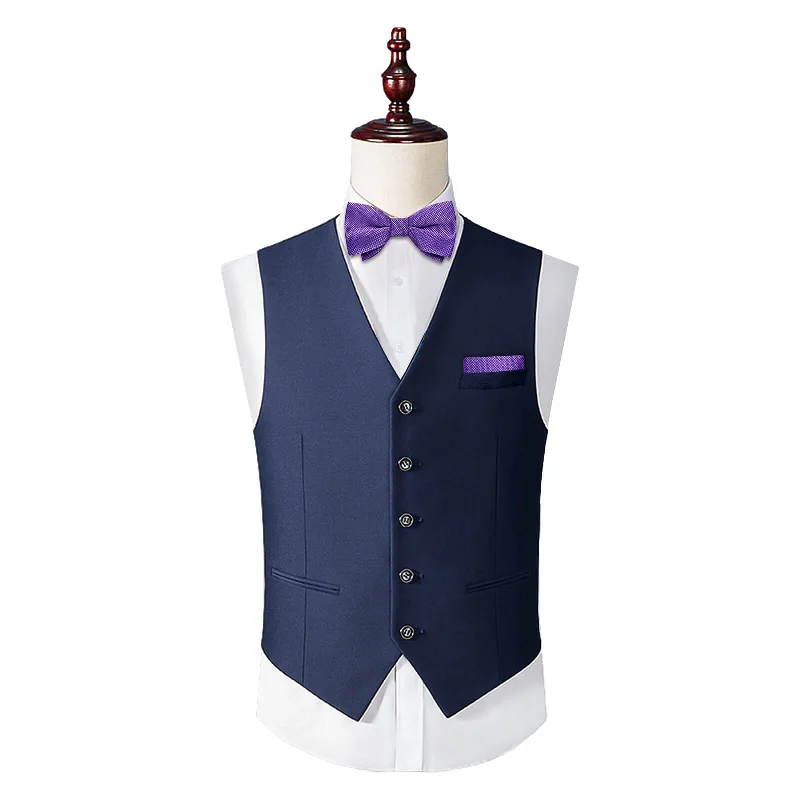 Men's tie with luxurious colors for upscale events-DiBanGu Kids Bow Tie Medium Purple Plaid Silk Pre-Bow Tie Hanky Set