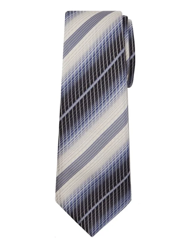 Luxury men's tie with a sophisticated sheen for weddings-Marquis Men's Black And Beige Stripes 3 1/4 Tie & Hanky Set TH100-021