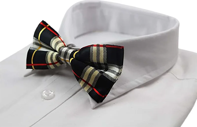 Stylish men's tie for fashion-forward meetings-Mens Multicoloured Colourful Stripe Patterned Bow Tie