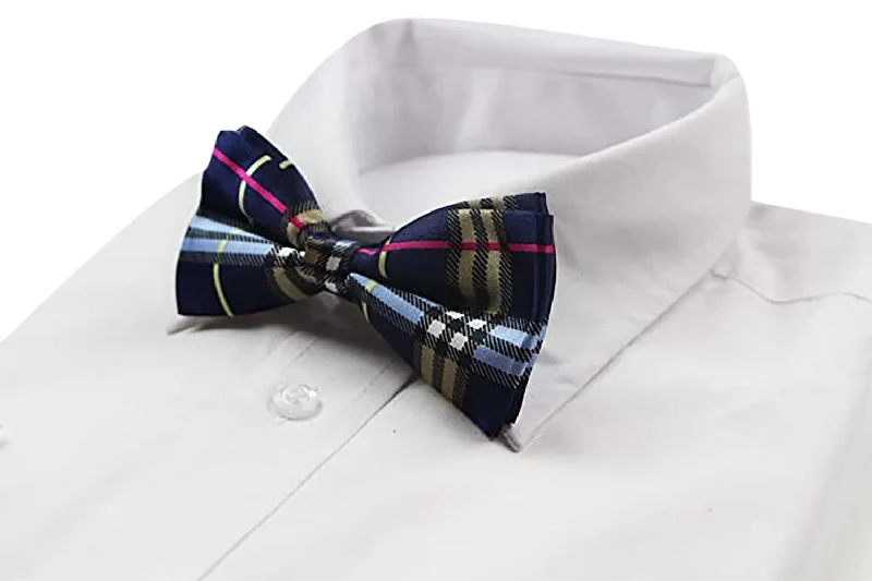 Stylish men's tie with bold polka dots for formal wear-Mens Multicoloured Patterned Bow Tie