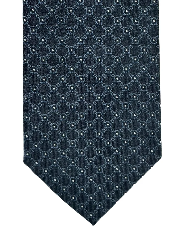 Men's tie with bold abstract print for formal events-Salvatore Ferragamo Tie Gray Gancini - Narrow Necktie