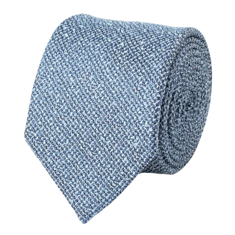 Stylish men's tie for professional gatherings-Sky Boucle Tie