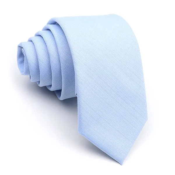 Classic men's tie with subtle color palette-Classy Men Solid Light Blue Skinny Tie