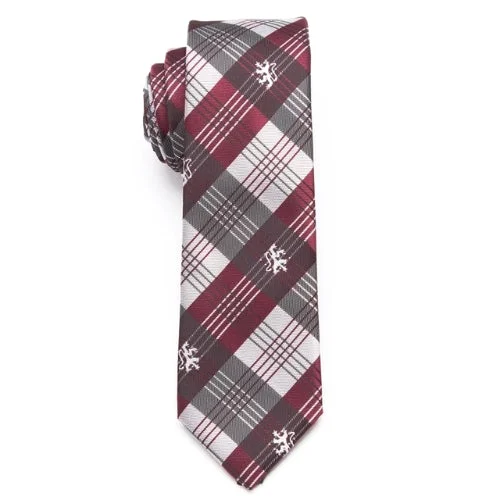 Men's tie with rich tones for high-end occasions-Classy Men Stripe Checkered Skinny Tie