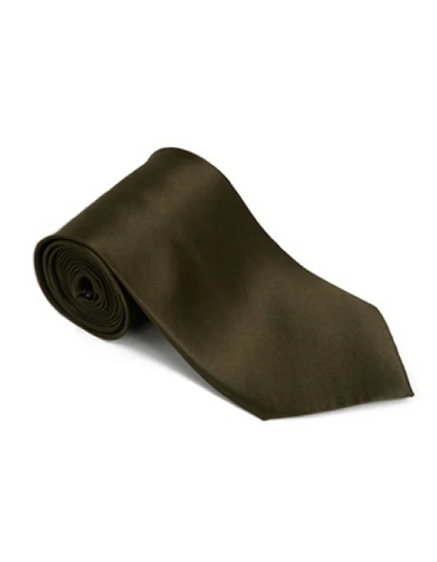 Designer silk tie for a wedding reception-Dark Mocha Neck Tie