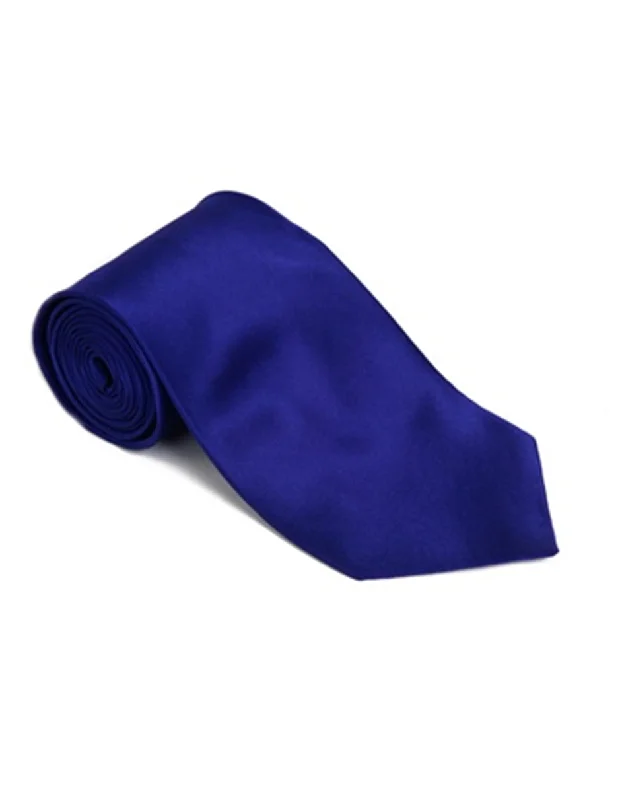 Men's tie with bold color accents for weddings-Royal Purple Neck Tie