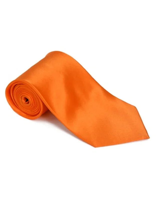 Men's tie for upscale events with luxurious finish-Solid Melon Neck Tie