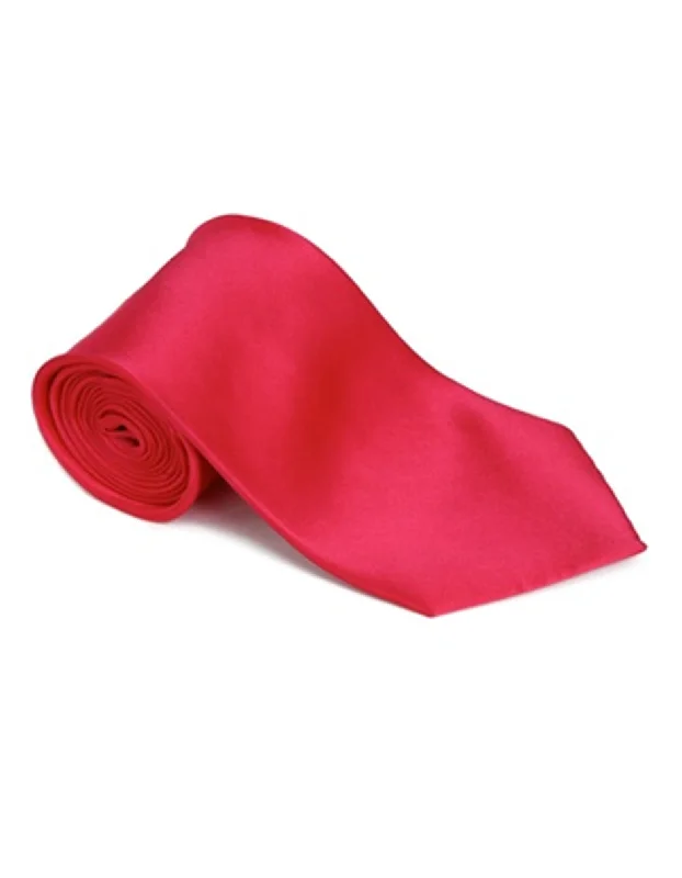 Best men's tie for creative professionals with unique print-Hot Pink Neck Tie