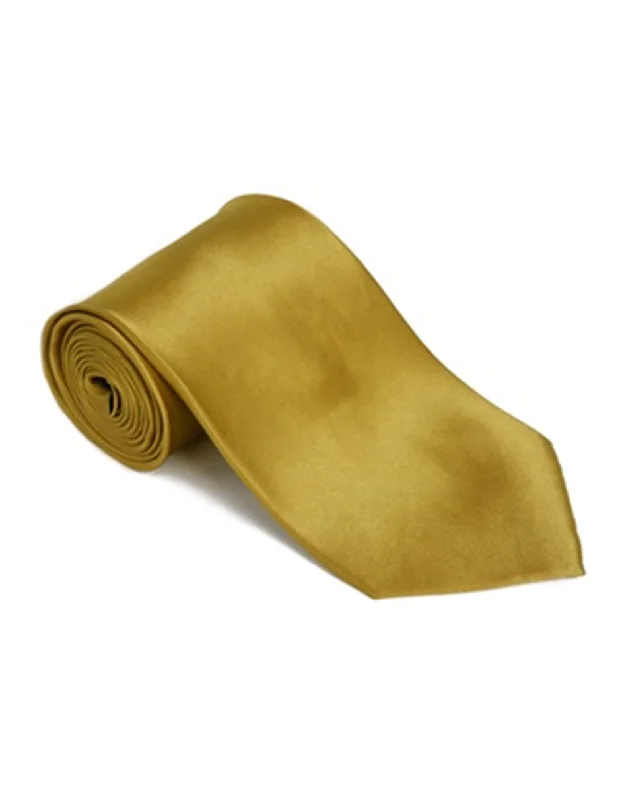 Classic men's tie with simple color patterns for office wear-Bright Gold Neck Tie