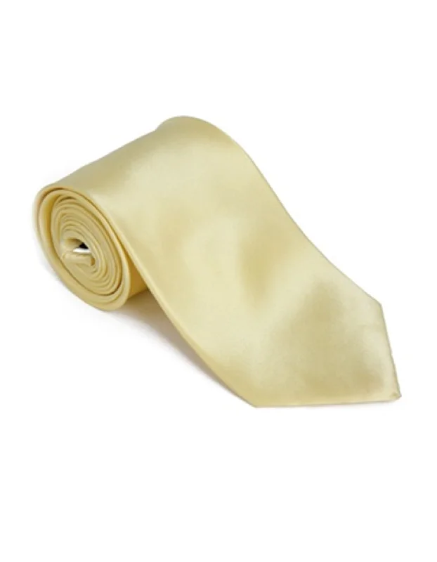 Men's tie with subtle floral print for formal wear-Light Gold Neck Tie