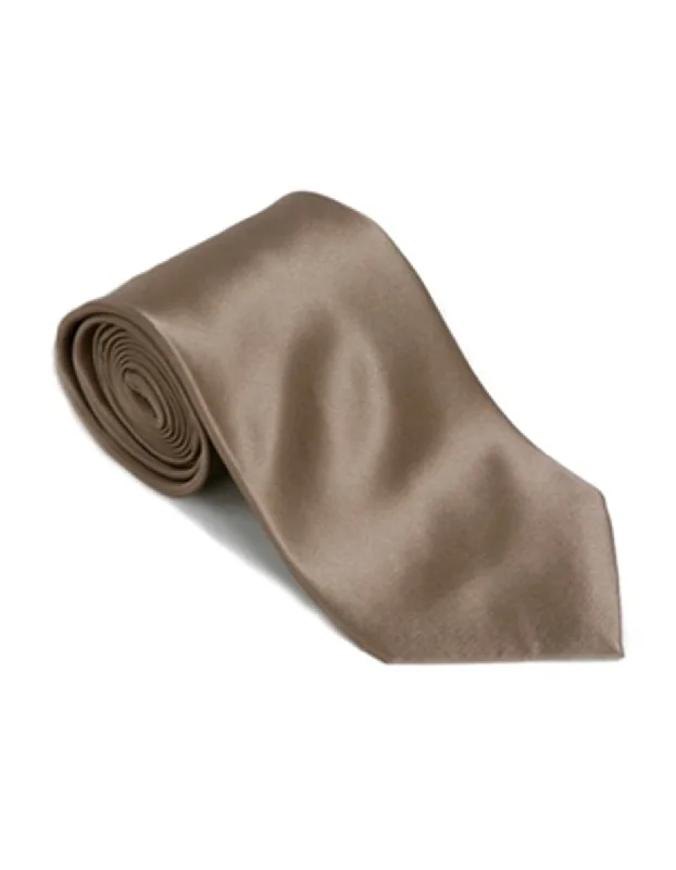 Classic men's tie with fine geometric design-Light Mocha Neck Tie