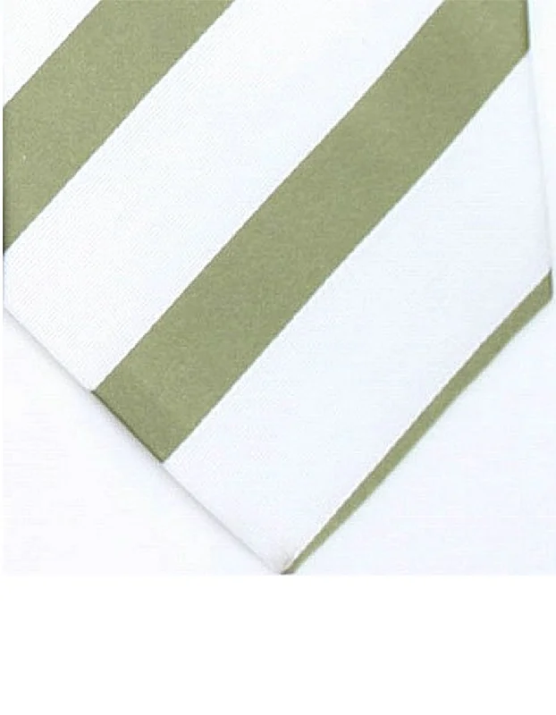 Trendy men's tie with colorful abstract print-Olive & White Neck Tie