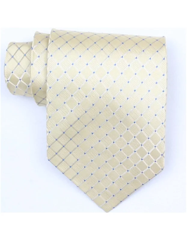 Men's tie for business attire with bold hues-Tan Square Neck Tie