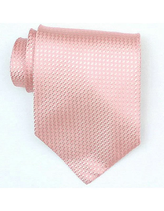 Men's tie with vintage design for a classy look-Pink Woven Neck Tie