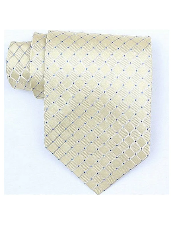 Men's tie with smooth satin finish for luxury occasions-Yellow Blue Neck Tie