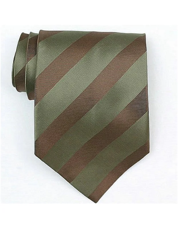 Best men's tie for a corporate wedding event-Olive Brown Neck Tie