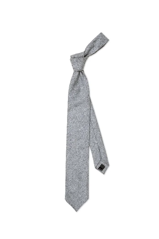 Men's tie with bold patterns for upscale office events-Tie Your Tie Grey Wool Cashmere Tie