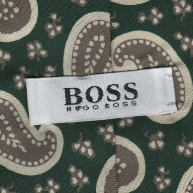 Men's tie with a classic plaid design for work-Vintage Boss tie