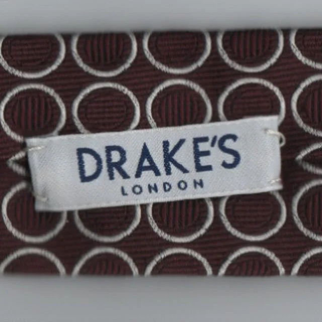 Classic men's tie for upscale gatherings-Vintage Drake’s tie